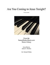 Are You Coming to Jesus Tonight? - for easy piano piano sheet music cover